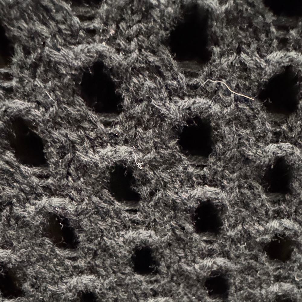 Varley Black  Open-Knit Crew Neck Sweater - Picture 6 of 6